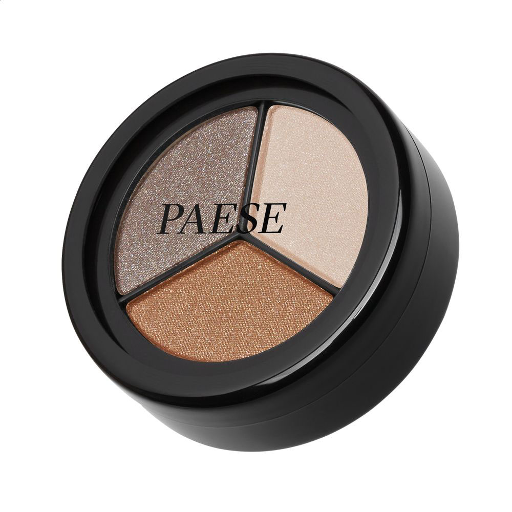 Тіні для повік Paese Opal Eyeshadows Trio Perl Silk 3-кольорові, 240 Golden Brown, 5 г